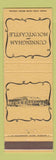 Matchbook Cover - Cunningham and Mountcastle Funeral Home Woodbridge VA