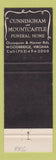 Matchbook Cover - Cunningham and Mountcastle Funeral Home Woodbridge VA
