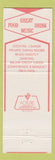 Matchbook Cover - Red Bull Motor Inn Waterbury CT Somerville NJ
