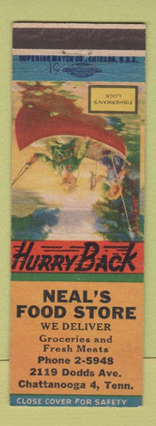 Matchbook Cover - Neal's Food Store Chattanooga TN Fisherman's Luck