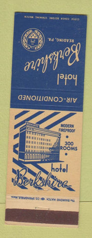 Matchbook Cover - Hotel Berkshire Reading PA