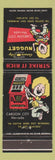 Matchbook Cover - Carson City Nugget Casino Carson City NV miner