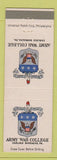 Matchbook Cover - Army War College Carlisle Barracks PA