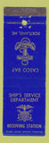 Matchbook Cover - Ship's Service Dept Receiving Station Casco Bay Portland OR