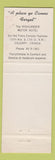 Matchbook Cover - Highlander Royal Scot Lounge Calgary AB