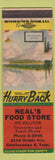 Matchbook Cover - Neal's Food Store Chattanooga TN Winter Wonderland