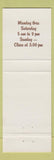 Matchbook Cover - Front 40 Junction Restaurant Columbus OH