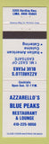 Matchbook Cover - Azzarello's Blue Peaks Restaurant Lima OH
