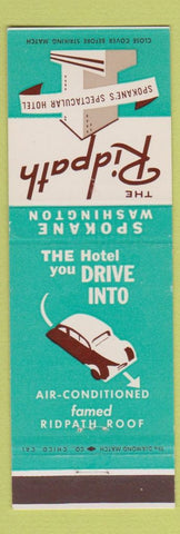 Matchbook Cover - Ridpath Hotel Spokane WA