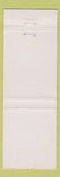 Matchbook Cover - Mike Gordon's Miami FL restaurant Oysters Clams