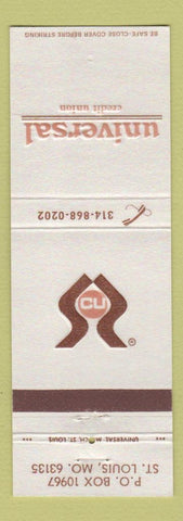 Matchbook Cover - Universal Credit Union ST Louis MO