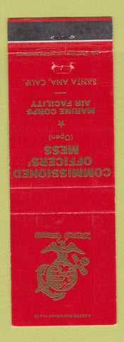 Matchbook Cover - Commissioned Officers Mess Marine Corps Santa Ana CA