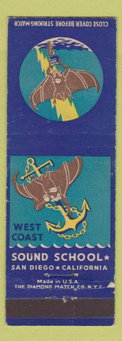 Matchbook Cover - West Coast Sound School San Diego CA