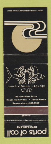 Matchbook Cover - Ports of Call Restaurant Boca Raton FL