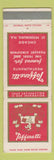 Matchbook Cover - Toffenetti Restaurants Chicago IL St Petersburg FL