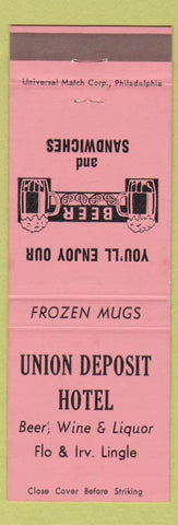 Matchbook Cover - Union Deposit Hotel