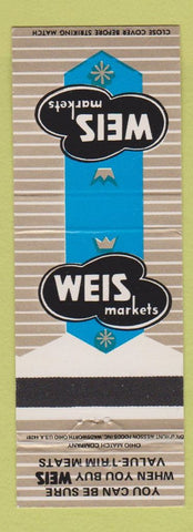 Matchbook Cover - Weis Grocery Markets girlie back