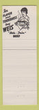 Matchbook Cover - Weis Grocery Markets girlie back