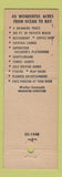 Matchbook Cover - Sun City Motels Miami Beach FL