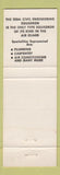 Matchbook Cover - 200th Civil Engineering Squadron Camp Perry Port Clinton OH
