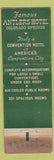 Matchbook Cover - Antlers Hotel Colorado Springs WORN