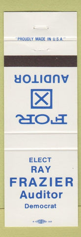 Matchbook Cover - Ray Frazer Auditor Democrat
