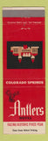 Matchbook Cover - Antlers Hotel Colorado Springs