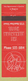 Matchbook Cover - Alexandra Hotel Regina SK