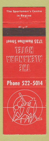 Matchbook Cover - Alexandra Hotel Regina SK