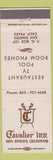 Matchbook Cover - Cavalier Inn Sam Simeon CA STAINED