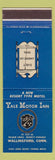 Matchbook Cover - Yale Motor Inn Wallingford CT