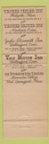 Matchbook Cover - Yale Motor Inn Wallingford CT