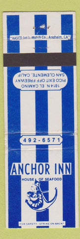 Matchbook Cover - Anchor Inn San Clemente CA