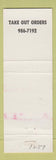 Matchbook Cover - Asia Restaurant San Francisco CA WEAR