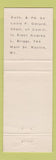 Matchbook Cover - Audrey Briggs Circuit Court Racine WI WEAR
