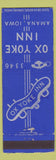 Matchbook Cover - Ox Yoke Inn Amana IA