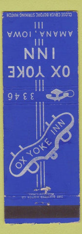 Matchbook Cover - Ox Yoke Inn Amana IA