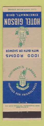 Matchbook Cover - Hotel Gibson Cincinnati OH