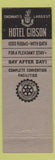 Matchbook Cover - Hotel Gibson Cincinnati OH