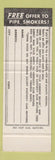 Matchbook Cover - Kentucky Club Pipe Tobacco SAMPLE