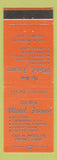 Matchbook Cover - Motel Fresno CA orange