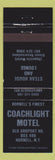 Matchbook Cover - Coachlight Motel Hornell NY