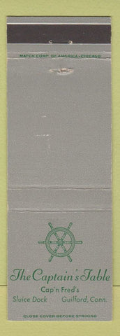 Matchbook Cover - Captain's Table Guilford CT