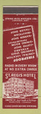 Matchbook Cover - St Regis Hotel Winnipeg MB