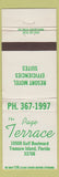 Matchbook Cover - Page Terrace Treasure Island FL Resort Motel