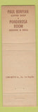 Matchbook Cover - Willard Hotel Klamath Falls OR