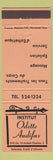 Matchbook Cover - Institut Odette Audifax QC