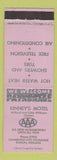Matchbook Cover - Kinney's Motel Dublin IN lavender