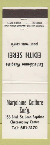 Matchbook Cover - Marjolaine Coiffure Chateauguay Centre QC