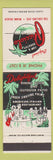 Matchbook Cover - Picciolo Miami Beach FL restaurant Italian